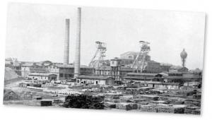 Zdjęcie kopalni Knurów z 1922 r. fot. Entrissenes Land R Kurpiunn