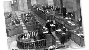 Przemówienie Eugeniusza Kwiatkowskiego w Sejmie, 1939 r. fot. NAC